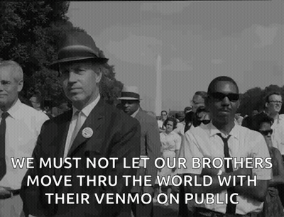 Black And White Group Of Men Walking Down Street With Quote GIF