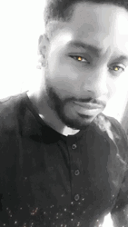 Black And White Guy Smokin GIF