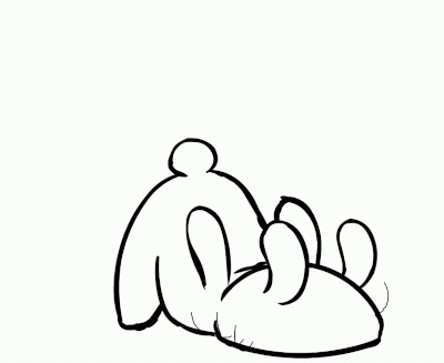 Black And White Hamster With Number 1 On Butt GIF