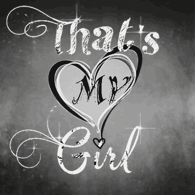 Black And White Heart With My Girl GIF