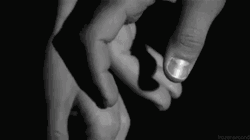 Black And White Hold Hands GIF