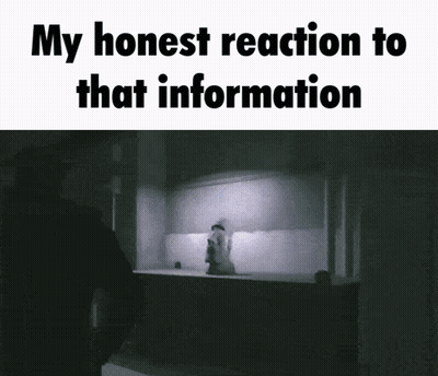 Black And White Honest Reaction To That Information GIF
