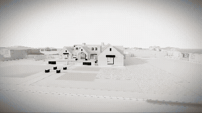 Black And White House With Number 361 GIF