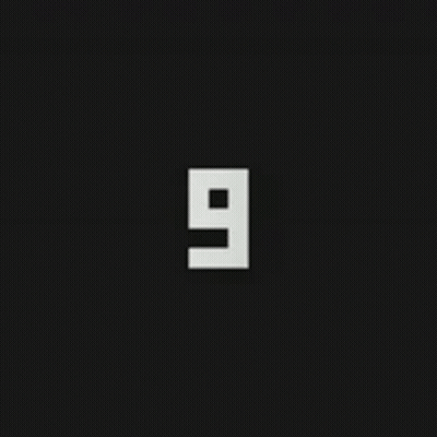 Black And White House With Number 9 GIF