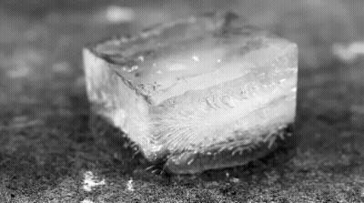 Black and White Ice Cube