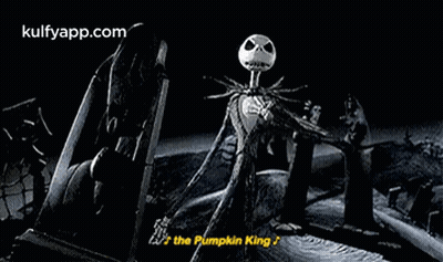 Black And White Jack Skellington GIF
