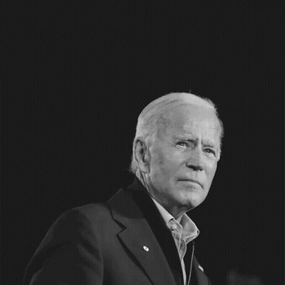 Black And White Joe Biden With Quote GIF