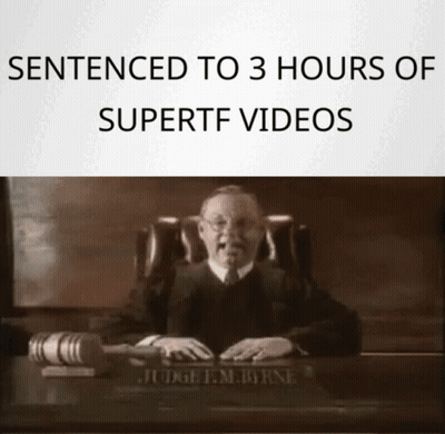 Black And White Judge Sentenced To 3 Hours Of Supertf Videos GIF