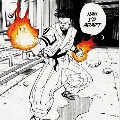 Black And White Karate Man Saying Nah I'd Adapt GIF