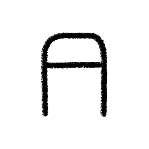 Black And White Letter T Sticker