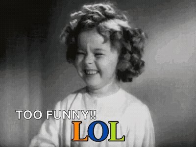 Black And White Little Girl Laughing Too Funny Lol GIF