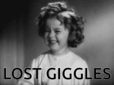 Black And White Little Girl Lost Giggles GIF