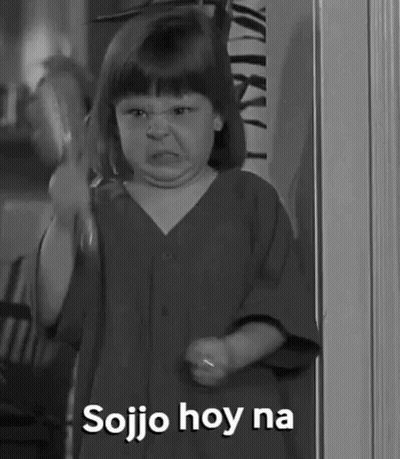 Black And White Little Girl Making Funny Face Soijo Hoy Na GIF