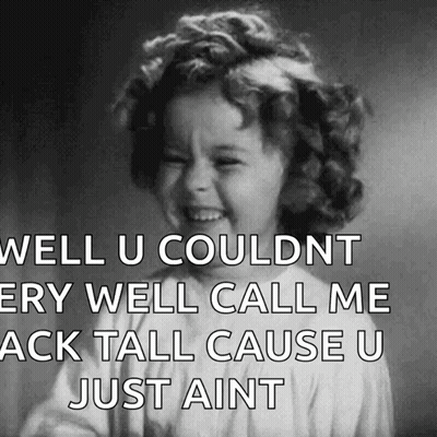 Black And White Little Girl Saying Well U Couldnt Ery Well Call Me GIF