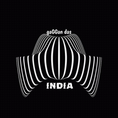 Black And White Logo Saying Gagan Das India GIF