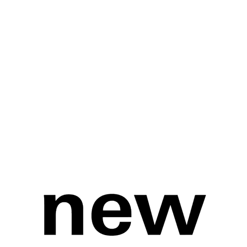 Black And White Logo With New Sticker