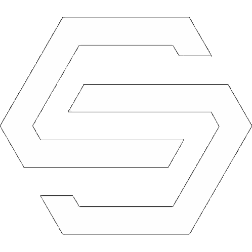 Black And White Logo With S Sticker