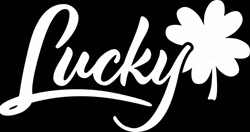 Black And White Lucky Four Leaf Clover GIF
