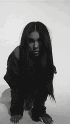 Black And White Madison Beer Glitch GIF