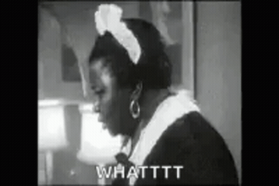 Black And White Maid Woman Whattt GIF