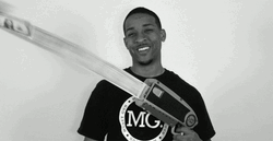 Black And White Making It Rain Money Gun GIF