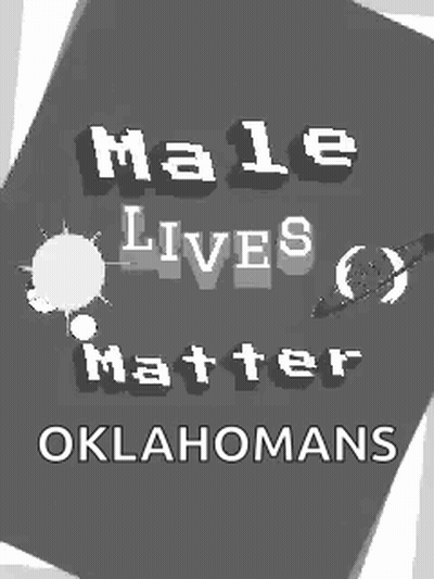 Black And White Male Lives Matter Oklahoma Poster GIF