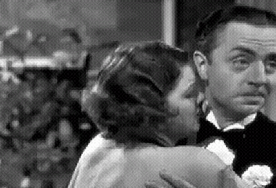 Black and White Man and Woman Hugging