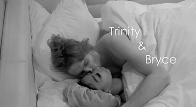 Black And White Man And Woman Laying In Bed Trinity & Bryce GIF