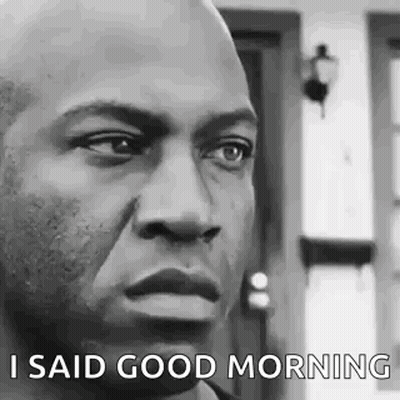 Black And White Man At Door GIF