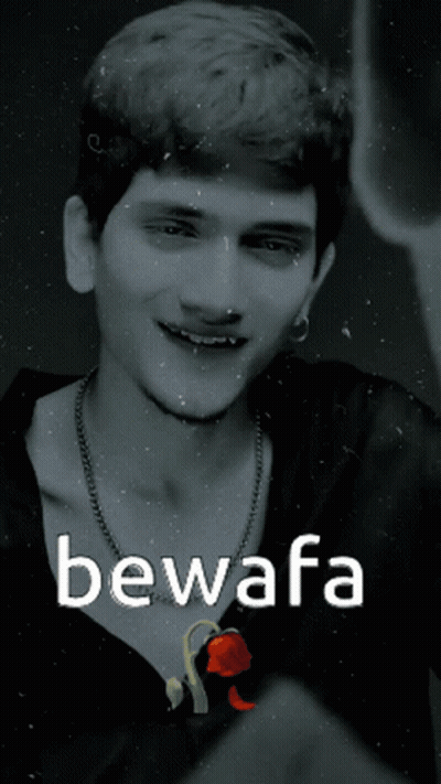 Black And White Man Bewafa GIF