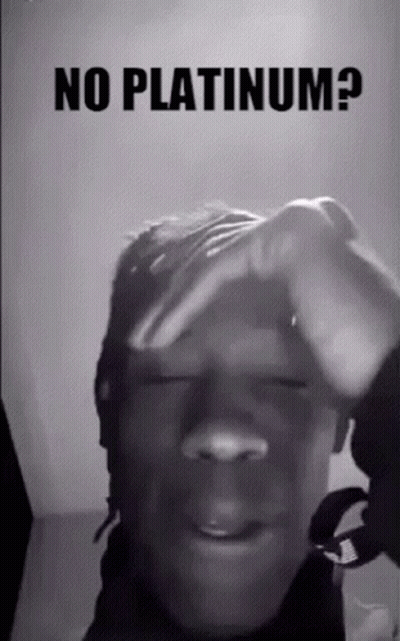 Black And White Man Covering Face No Platinum? GIF