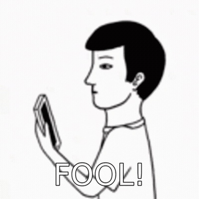 Black And White Man Covering Mouth Holding Cell Phone GIF