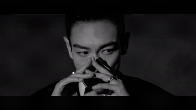 Black And White Man Covering Mouth With Hands GIF