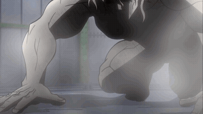 Black And White Man Crawling GIF