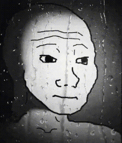 Black And White Man Crying GIF