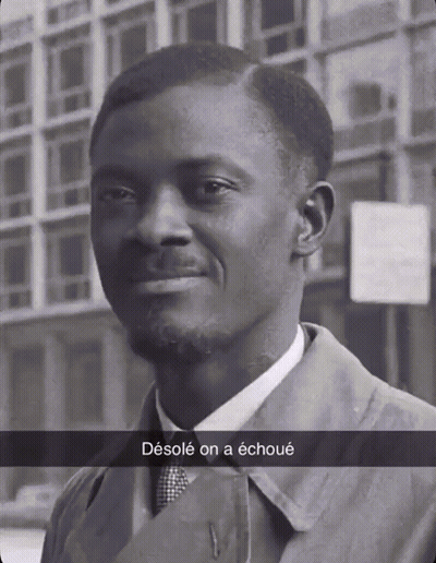Black and White Man Desole On A Echoue