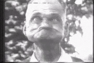 Black And White Man Face GIF