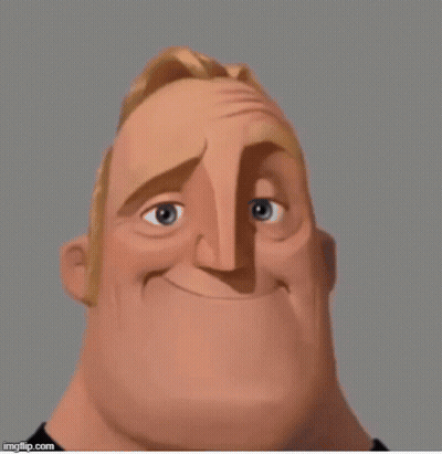 Black And White Man Face With Shadow GIF