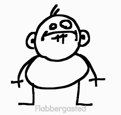 Black And White Man Flabbergasted GIF