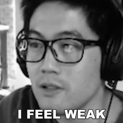 Black And White Man Glasses Headphones I Feel Weak GIF