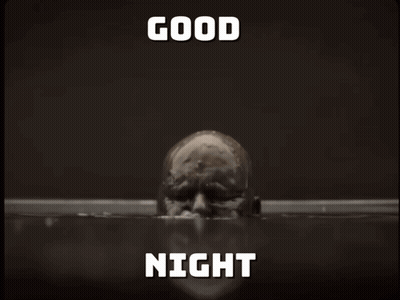 Black And White Man Good Night GIF