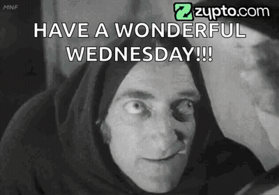 Black And White Man Have A Wonderful Wednesday GIF