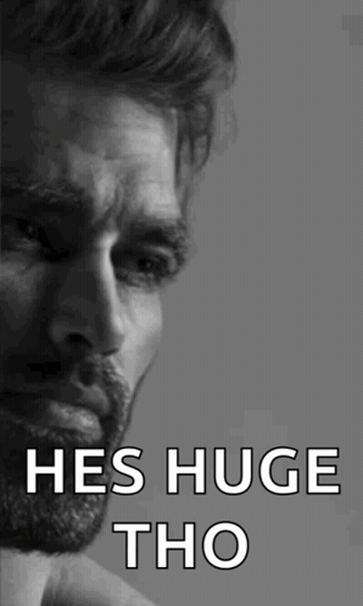Black And White Man Hes Huge Tho GIF
