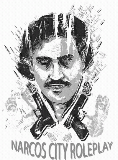 Black And White Man Holding Two Guns Narcos City Roleplay GIF