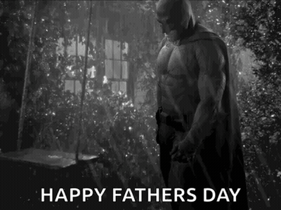 Black And White Man In Cape Happy Fathers Day GIF