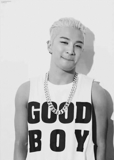 Black And White Man In Good Boy Tank Top GIF