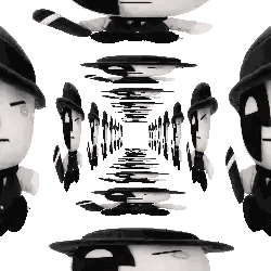Black And White Man In Hat Sticker