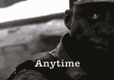 Black And White Man In Military Uniform GIF