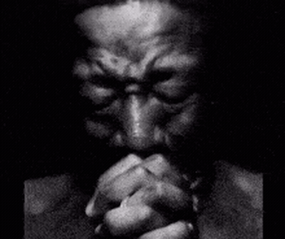 Black And White Man In Prayer GIF