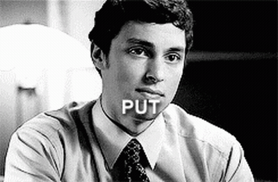 Black And White Man In Suit And Tie Saying Put GIF